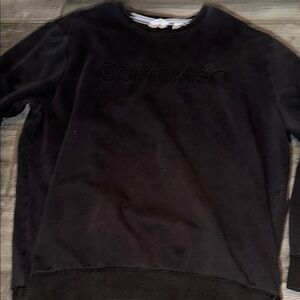 Calvin Klein Black Crewneck Sweat shirt mens xxl